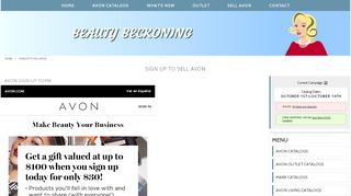 
                            9. SIGN UP TO SELL AVON - Beauty Beckoning