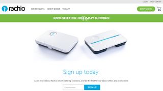 
                            4. Sign up today. - Rachio Smart WiFi Sprinkler Controller and ...