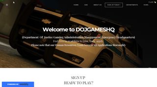 
                            7. SIGN UP TODAY ! - The Offical DOJGAMESHQ Website