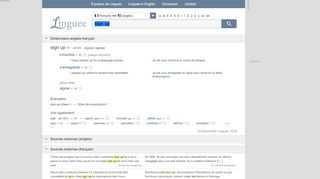 
                            6. sign up - Traduction française – Linguee