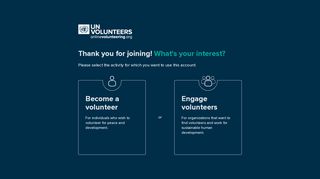 
                            1. Sign up | UNV Online Volunteering service