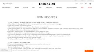 
                            4. Sign Up with EziBuy & Save