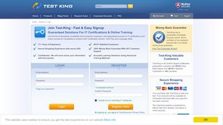 
                            8. Sign Up with Test-King.com