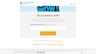 
                            4. Sign up with WOW! Books | Fiction Express