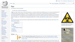 
                            1. Sign - Wikipedia