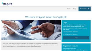 
                            9. Signal shares for Capita plc