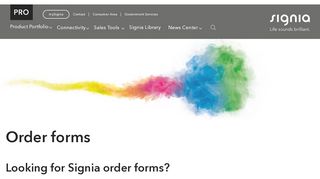 
                            2. Signia Order Forms for BTE, RIC, Custom and more - Signia Hearing ...