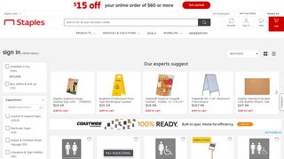 
                            4. sign+in – Choose by Options, Prices & Ratings | Staples®