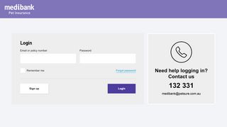 
                            1. SignIn | Medibank Pet Insurance - Customer Service Portal