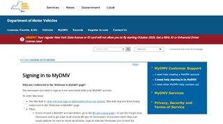 
                            3. Signing in to MyDMV - New York DMV