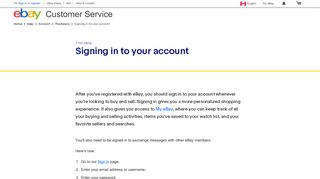 
                            6. Signing in to your account - ebay.ca