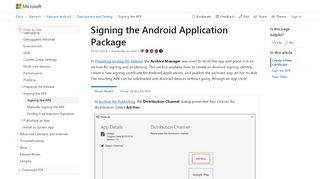
                            3. Signing the Android Application Package - Xamarin ...