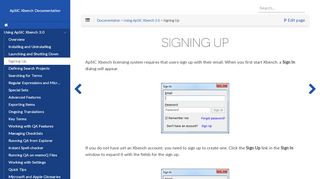 
                            3. Signing Up :: ApSIC Xbench Documentation