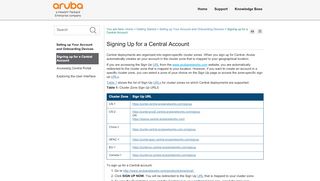 
                            5. Signing Up for a Central Account