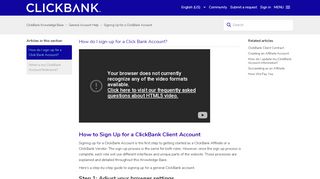 
                            1. Signing Up For a ClickBank Account - support.clickbank.com