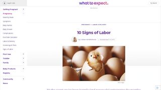 
                            6. Signs of Labor: 10 Early Signs & Symptoms of Labor