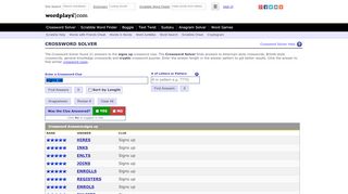
                            4. signs up Crossword Clue, Crossword Solver | Wordplays.com