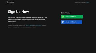 
                            7. Signup - CircleCI