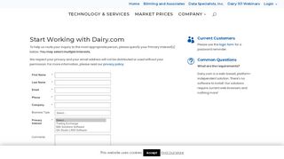 
                            2. Signup - Dairy.com