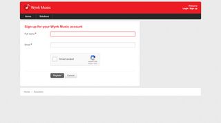 
                            3. Signup for a new account : Wynk Music