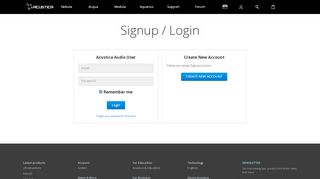 
                            3. Signup / Login - Login - Acustica Audio