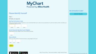 
                            9. Signup Page - MyChart