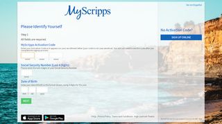 
                            3. Signup Page - MyScripps