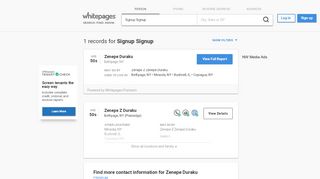 
                            4. Signup Signup - Phone, Address, Background info | Whitepages