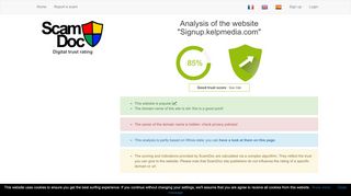 
                            9. Signup.kelpmedia.com | Good trust index : 85 %