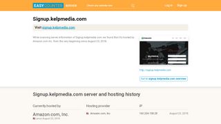 
                            8. Signup.kelpmedia.com server and hosting history