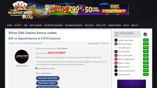 
                            5. Silver Oak Casino No Deposit Bonus Codes 2019 #1