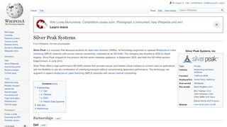 
                            8. Silver Peak Systems - Wikipedia