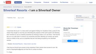 
                            4. Silverleaf Resorts - I am a Silverleaf Owner Aug 22, 2019 ...