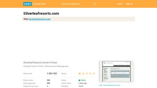 
                            7. Silverleafresorts.com: Silverleaf Resorts Owner's Portal