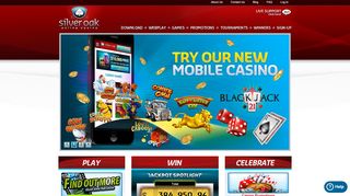 
                            1. silveroakcasino.com - Play Online Casino Games and win ...