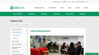 
                            5. SIM Career Connect | Job & Internship Portal | SIM ... - SIM GE Website