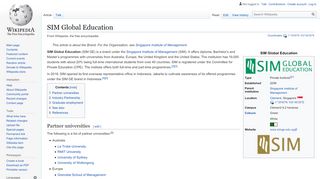 
                            9. SIM Global Education - Wikipedia