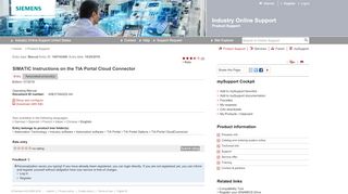 
                            1. SIMATIC Anleitung zum TIA Portal Clo... - Industry Support Siemens