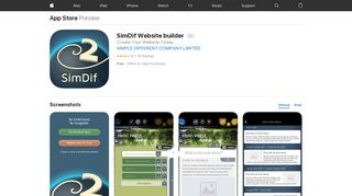 
                            5. ‎SimDif Website builder on the App Store - apps.apple.com