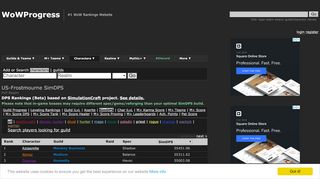 
                            3. SimDPS Realm US-Frostmourne :: WoWProgress - World of ...
