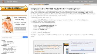 
                            4. Simple Alice Box AH4021 Router Port Forwarding Guide