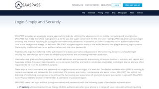 
                            6. Simple and Secure Login - SAASpass