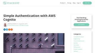 
                            10. Simple Authentication with AWS Cognito - stackery.io