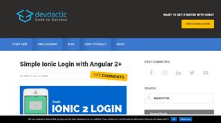 
                            6. Simple Ionic Login with Angular 2+ - Devdactic