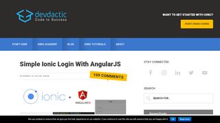 
                            7. Simple Ionic Login With AngularJS - Devdactic