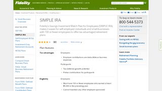 
                            9. SIMPLE IRA Plans - Fidelity