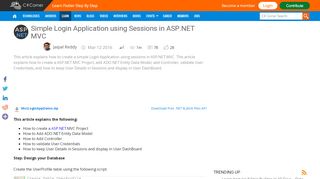 
                            2. Simple Login Application using Sessions in ASP.NET MVC