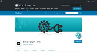 
                            3. Simple Login Form – WordPress plugin | WordPress.org