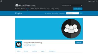 
                            1. Simple Membership – WordPress plugin | WordPress.org