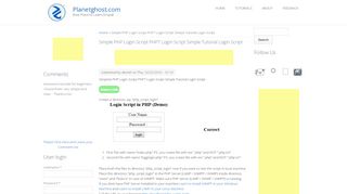 
                            4. Simple PHP Login Script PHP7 Login Script Simple Tutorial ...